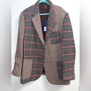 NWT Rowing Blazers x Target Men's Plaid 3-Pocket Blazer Jacket Size XXL